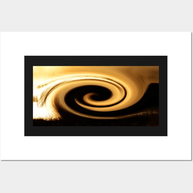 Nature's Illusions- Golden Swirls Wall Art by Whisperingpeaks